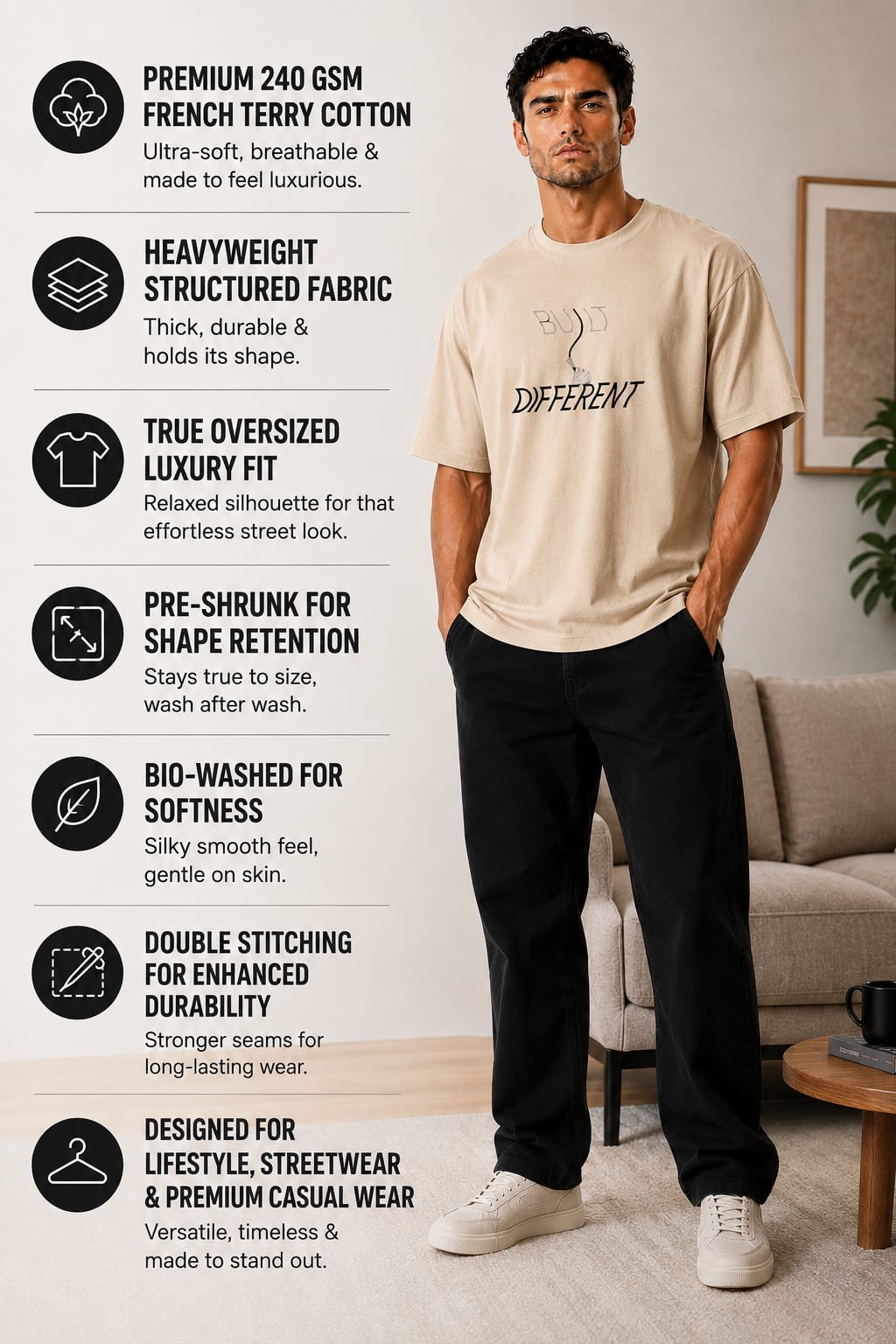 ZERO STATE FORGE T Shirt Beige